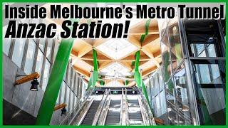 My first look in the Metro Tunnel // Anzac Station!