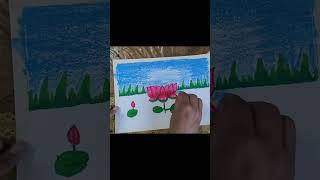 lotus flower drawing #step by step lotus flower drawing #shorts #reels#virals#