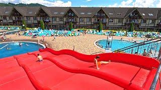 Red Wave Water Slide  at Waterpark Park Bešeňová 