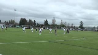 Blackhills FC G'00 - Winter 2015/16 - Game 10 - Washington Premier - Jenna Rings the Crossbar