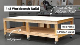 I Built a 4x8 Workbench By Myself in1 DAY!