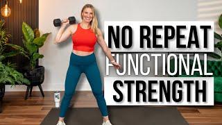 30 min. Full Body Functional Strength Training | NO REPEAT! | MUSCLE FOR A STRONG LIFE!