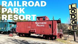 Railroad Park Resort- A caboose lodge located in Dunsmuir California.