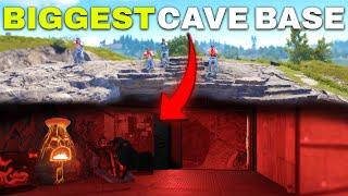 We Made The BIGGEST CAVE BASE - Vanilla Rust