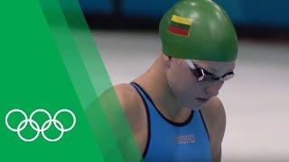 Rūta Meilutytė [LTU] relives her Breaststroke gold at London 2012