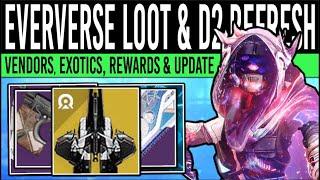 Destiny 2: REWARD UPDATES & EVERVERSE LOOT! New SHADER, Vendor Refresh, Exotic Farms, More (Sept 17)