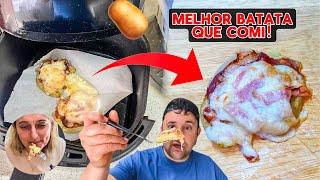 Agora só faço BATATA na AIRFRYER! Melhor batata que comi na vida