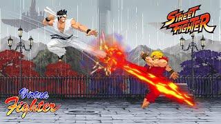 Akira Yuki vs Ken Masters l Virtua Fighter X Street Fighter l SEGA X Capcom