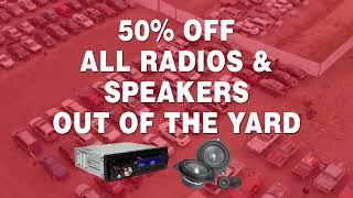 Radios & Speakers on Sale at iPull-uPull Auto Parts!