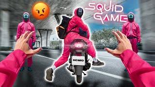 SQUID GAME PARKOUR LATE FOR WORK (Epic Parkour POV Chase) | HOMIC