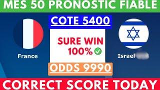 PRONOSTIC FOOT:MES PRONOSTIC FOOTBALL AUJOURD'HUI (football prediction ) CORRECT SCORE|SCORE EXACT