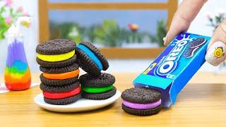  Perfect Miniature Rainbow OREO Chocolate Cake Decorating Recipes Sweet Mini Cakes DA