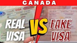 CANADA FAKE STICKER VISA | CANADA VISA APPLICATION | HOW TO CHECK FAKE CANADA VISA 2022