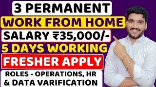 Best Work From Home Jobs 2025 | Online Jobs | Remote Jobs | Latest Jobs For Freshers | MNC Jobs