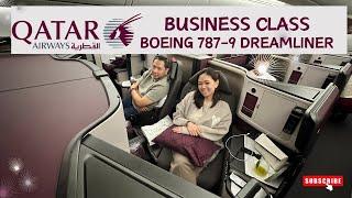 QATAR AIRWAYS DREAMLINER BUSINESS CLASS EXPERIENCE || DOHA TO BARCELONA