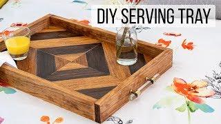 DIY wood tray - using ONLY 3 basic power tools!  - Anika's DIY Life