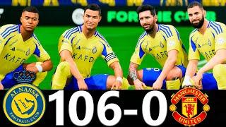 FC 25 - MESSI RONALDO NEYMAR & MBAPPE | ALL STARS | AL NASSR 106-0 MANCHESTER UNITED #fc25