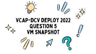 VCAP DCV Deploy Q5