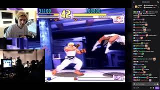 xQc reacts to Classic Moment Daigo vs Justin | Evo 2004