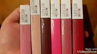 Maybelline Super Stay Matte Ink with Swatches!