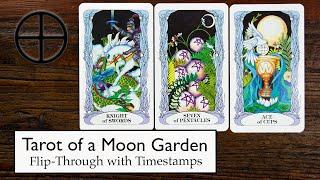 Tarot of a Moon Garden Flip through and Structure with Timestamps #divination  #goldendawn