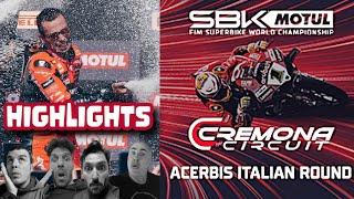 CREMONA World Superbike e Supersport HIGHLIGHTS comment by Polita, Scassa, Verdini!