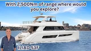 Long Range Power Cat ILIAD 53F Boat Walkthrough