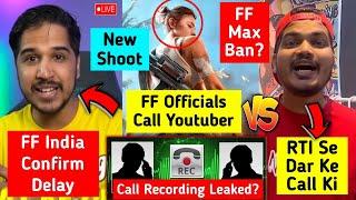 SHOCKING - FF Officials Call Recording With Youtuber - Leaked?, TSG Ritik Live Expose Everything 