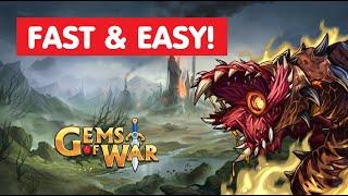 Gems of War Raid Boss FAST EASY teams! Gameplay guide best strategy?