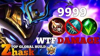 36 Kills Full Gameplay! Zhask New Abnormal Damage| (100% Broken Build) Zhask Best build 2024 MLBB