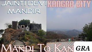 Mandi To Kangra In Bus, Jainti devi Temple Kangra Himachal Pradesh !!