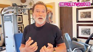 Arnold Schwarzenegger Takes Us Inside His Home Gym & Private Class To Speak On 'The Pump' App