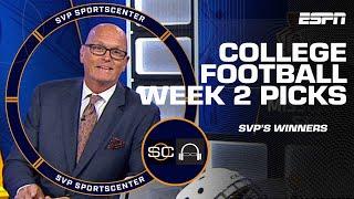 Scott Van Pelt’s Winners for College Football Week 2  | SC with SVP