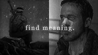 Find meaning in life.