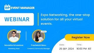 Expo Networking, the one-stop solution for all your virtual events.