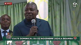 MESSAGE DOMINICAL DE SA DIVINITE PAPA SIMON KIMBANGU KIANGANI, 03 NOVEMBRE 2024 A NKAMBA