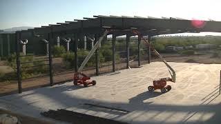 Time-lapse of the Hangar 5 Construction