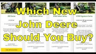 Which New John Deere Lawn & Garden Tractor Should You Buy?