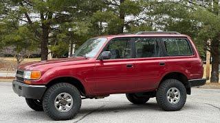 Amazing 1991 Toyota Land Cruiser with factory steel wheels and new off road upgrades for sale