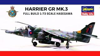 Harrier GR Mk 3 the final full build 1:72 scale by Hasegawa.