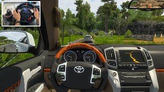 2012 Toyota Land Cruiser LC 200 | Extreme Narrow Roads - Euro Truck Simulator 2 | Wheel Gameplay