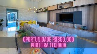 CASA TERREA PORTEIRA FECHADA EM COND. EXCELENTE LOCALIZAÇÃO ATIBAIA-SP OPORTUNIDADE R$850.000.00