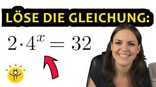 EXPONENTIALGLEICHUNGEN lösen mit LOGARITHMUS einfach erklärt