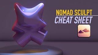 Nomad Sculpt Cheat Sheet: Round Edge, Smooth Color & EASY Lighting