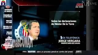 Jorge Vergara explota con David Faitelson por hacer una pregunta tan "absurda" como siempre @Chivas