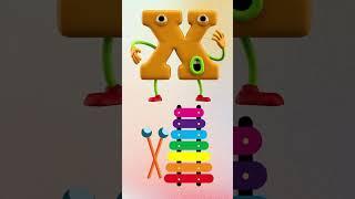 ABC Learning for Kids | Interactive Alphabet Song with Cute Animations | X is for Xylophone #abcd