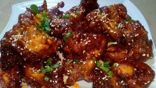 korean Wings /spicy Korean wings recipe by cooking with Ayesha adil