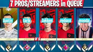 When 7 Pros/Streamers QUEUE Together | ft Tarik, Crashies, Marved vs Zekken, Reduxx, mooda