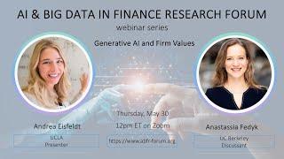 ABFR Webinar with Andrea Eisfeldt and Anastassia Fedyk