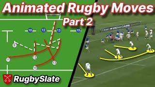 The BEST Rugby Moves Compilation - Animated Playbook - Part 2 - RugbySlate